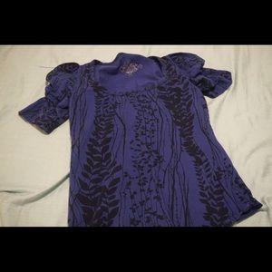 Blue and black shirt